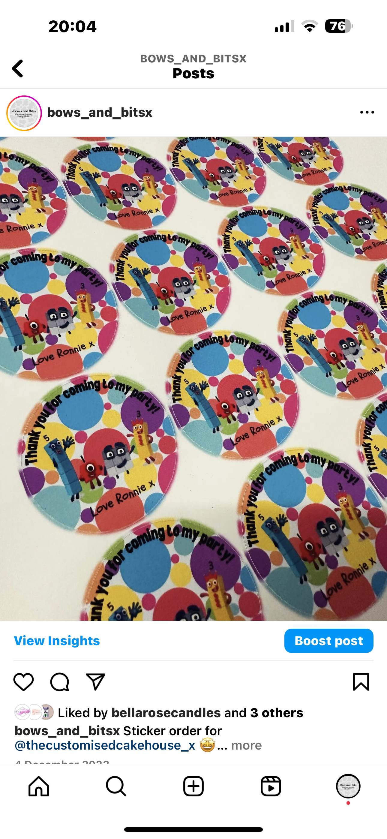 24 X 1.5” Custom Stickers