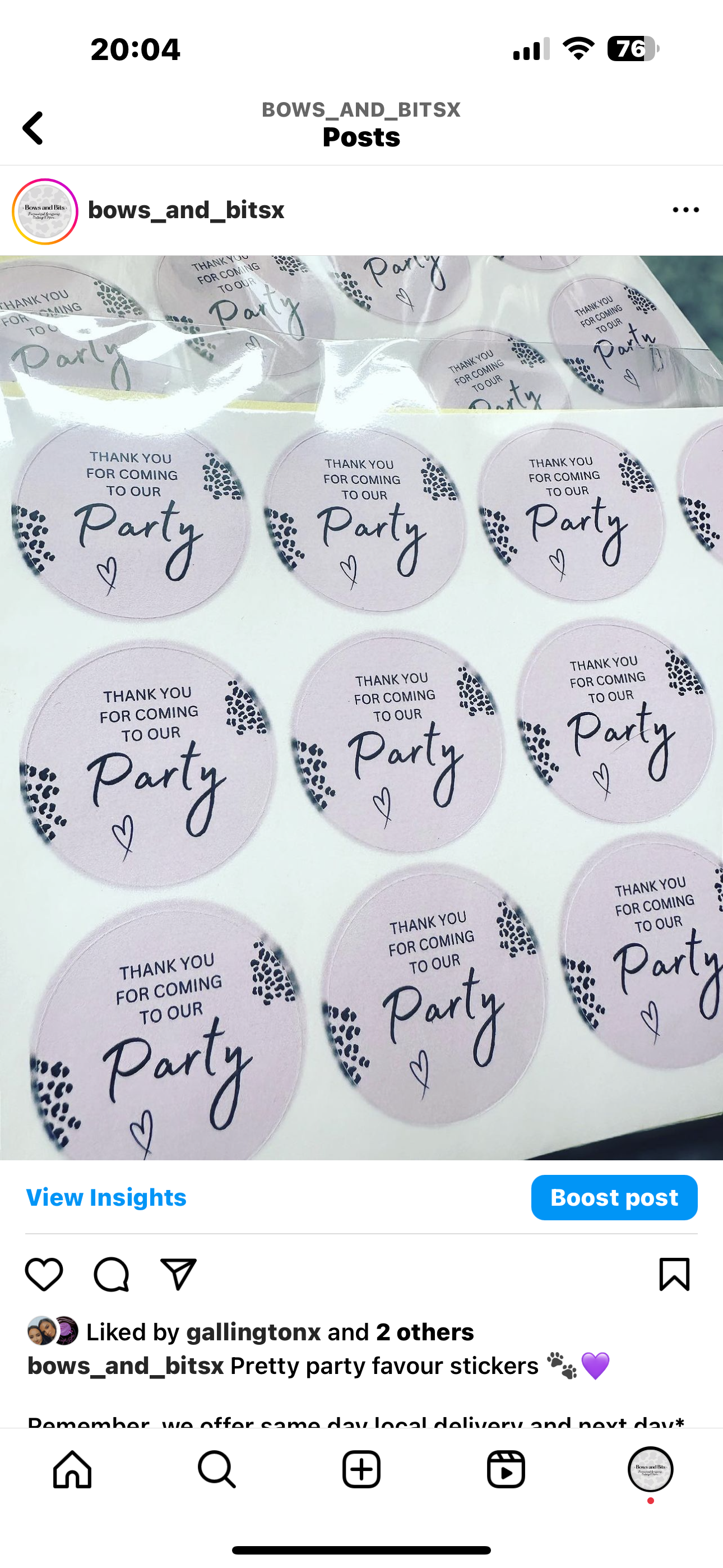 24 X 1.5” Custom Stickers